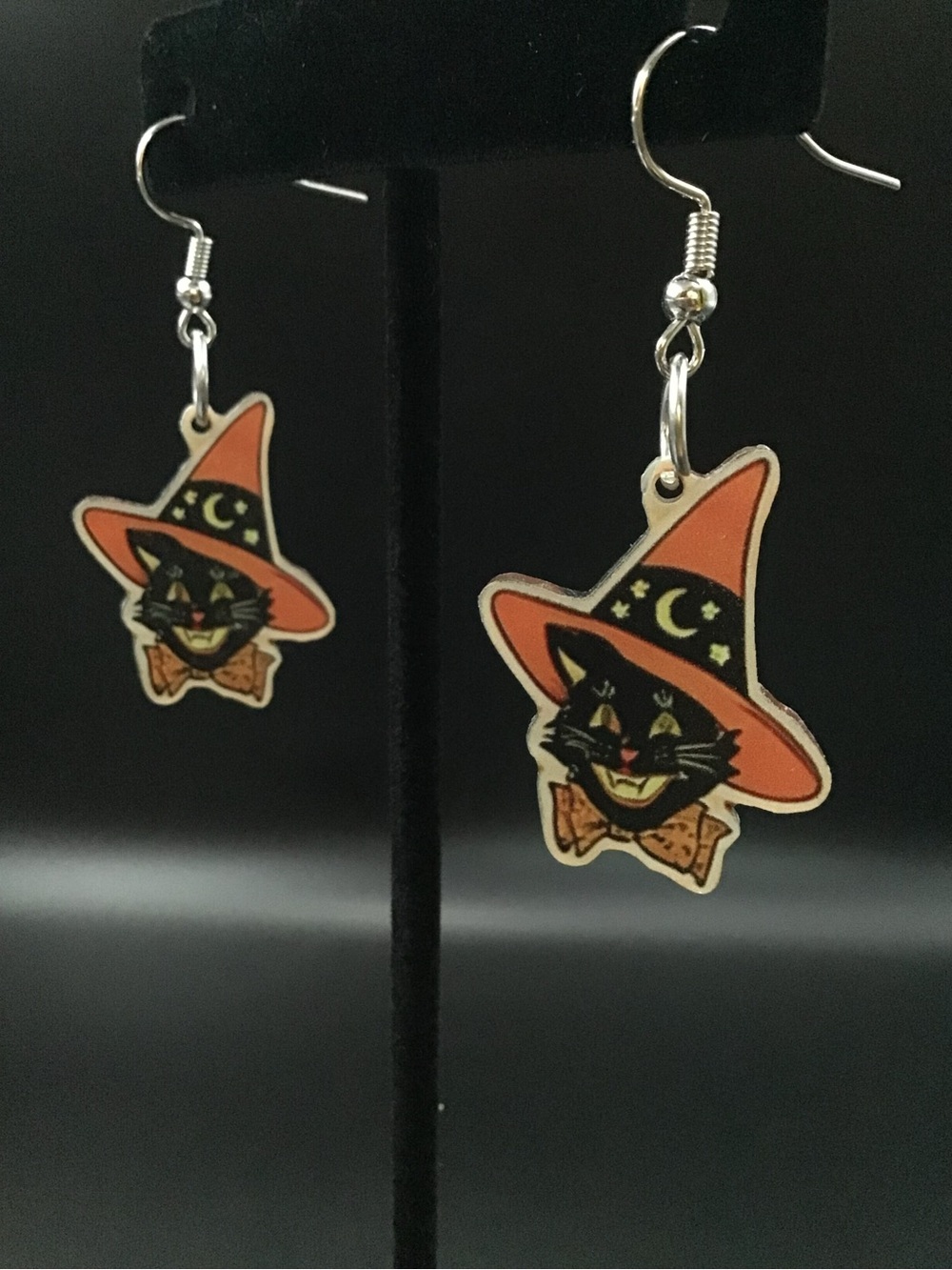 Witch Cat Earrings